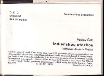 Václav Šolc: Indiánskou stezkou