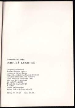 Vladimír Miltner: Indická kuchyně