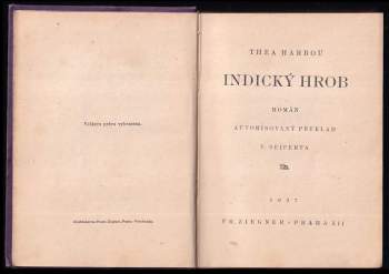 Thea von Harbou: Indický hrob