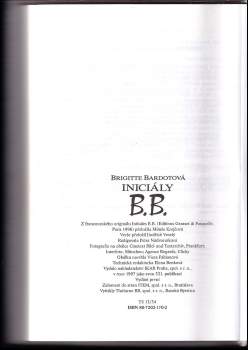 Brigitte Bardot: Iniciály B.B