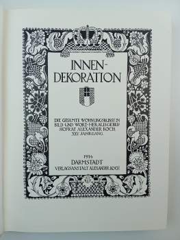 Alexander Julius Koch: Innen-Dekoration JAHRGANG XXV