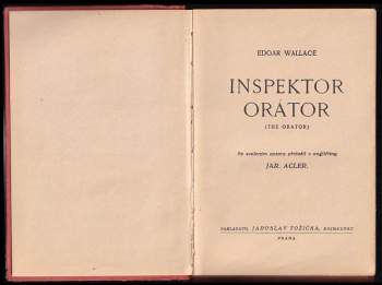 Edgar Wallace: Inspektor Orátor