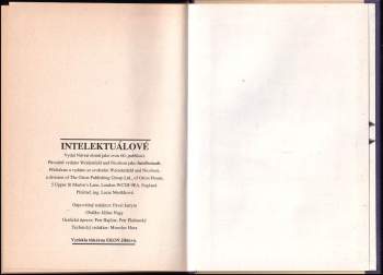 Paul Johnson: Intelektuálové