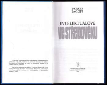Jacques Le Goff: Intelektuálové ve středověku