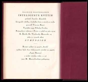 Maurice Maeterlinck: Inteligence květin