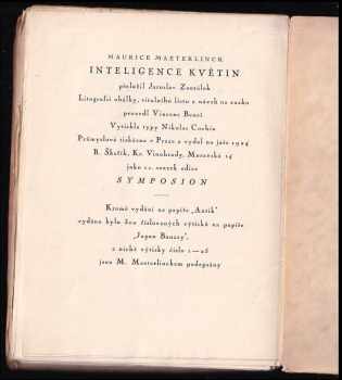 Maurice Maeterlinck: Inteligence květin