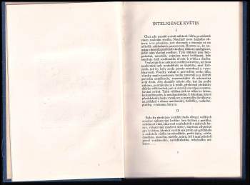 Maurice Maeterlinck: Inteligence květin