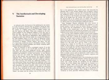 Syed Hussein Alatas: Intellectuals in Developing Societies