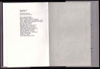 Miroslav Holub: Interferon, čili, O divadle