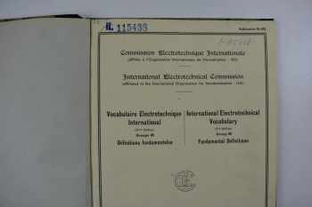 International Electrotechnical Vocabulary : Mezinárodní elektrotechnický slovník, 6 dílů
