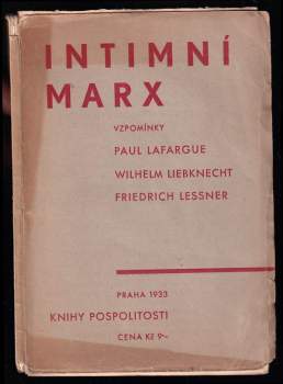 Paul Lafargue: Intimní Marx