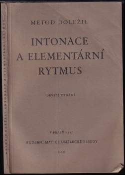 Intonace a elementární rytmus