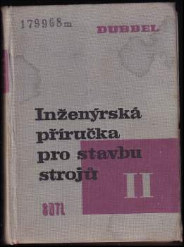 Heinrich Dubbel: Inženýrská příručka pro stavbu strojů