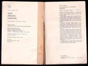 Jiří Koryta: Ionty, elektrody, membrány