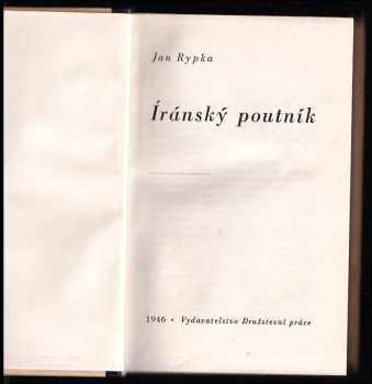 Jan Rypka: Íránský poutník