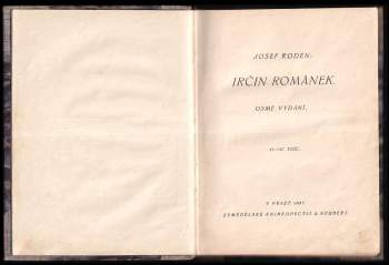 Josef Roden: Irčin románek