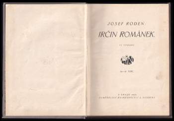 Josef Roden: Irčin románek
