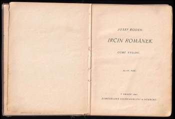 Josef Roden: Irčin románek