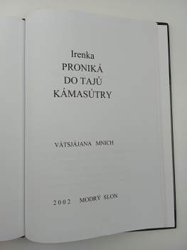 Mallanága Vátsjájana: Irenka proniká do tajů Kámasútry