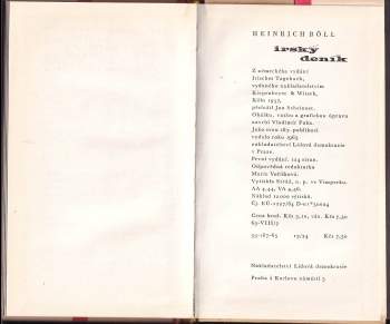 Heinrich Böll: Irský deník