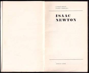 Luboš Nový: Isaac Newton