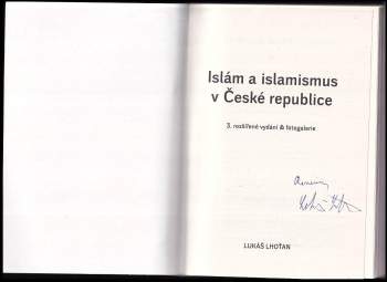 Lukáš Lhoťan: Islám a islamismus v České republice