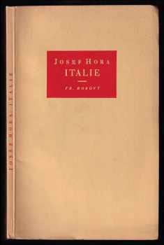 Josef Hora: Italie : verše