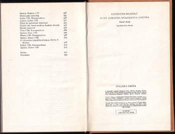 Johann Wolfgang von Goethe: Italská cesta