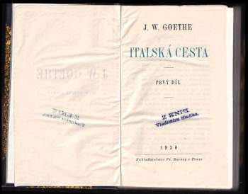 Johann Wolfgang von Goethe: Italská cesta