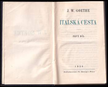 Johann Wolfgang von Goethe: Italská cesta