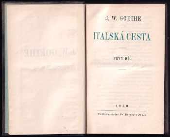 Johann Wolfgang von Goethe: Italská cesta