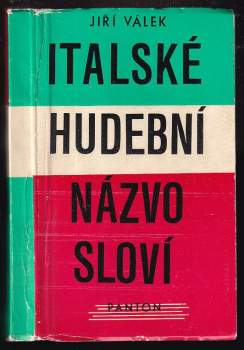 Jiří Miloš Válek: Italské hudební názvosloví