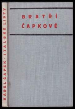 Karel Čapek: Italské listy