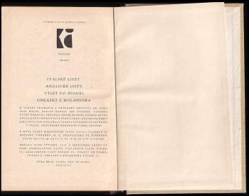 Karel Čapek: Pozdravy