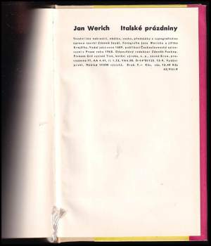 Jan Werich: Italské prázdniny