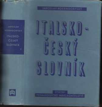 Jaroslav Rosendorfský: Italsko-český slovník