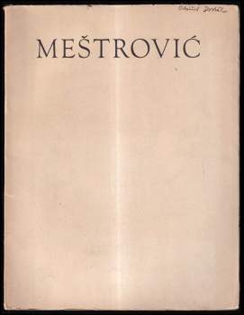 František Táborský: Ivan Meštrovič