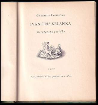 Gabriela Preissová: Ivančina selanka