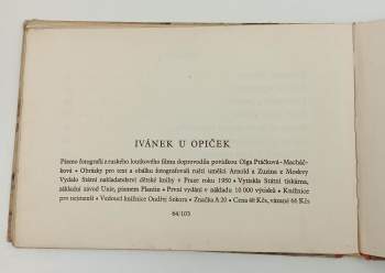 Olga Ptáčková-Macháčková: Ivánek u opiček