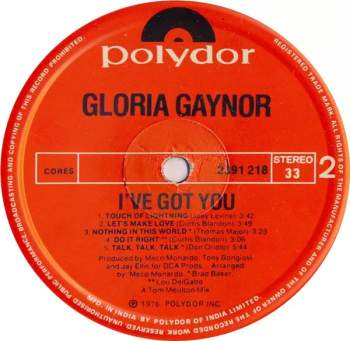 Gloria Gaynor: I've Got You
