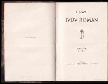 Antonín Sova: Ivův román