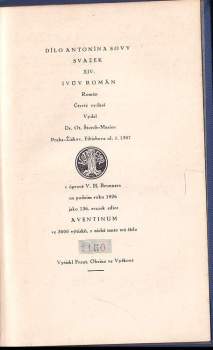 Antonín Sova: Ivův román