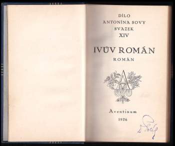 Antonín Sova: Ivův román
