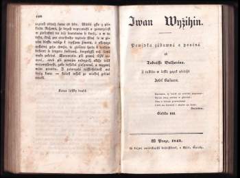 Faddej Venediktovič Bulgarin: Iwan Wyžihin - powjdka zábawná a poučná od Tadeásse Bulharina - částka I. - IV. - KOMPLET