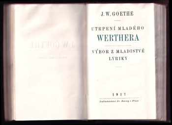 Johann Wolfgang von Goethe: Spisy