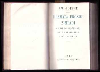Johann Wolfgang von Goethe: Spisy