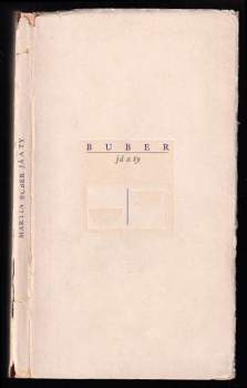 Martin Buber: Já a ty