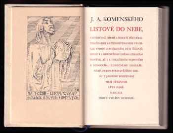 Jan Amos Komenský: J.A. Komenského Listové do nebe, v kterýchž chudí a bohatí před Kristem žaloby a stížnosti na sebe vespolek vedou