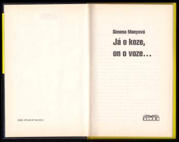 Simona Monyová: Já o koze, on o voze--