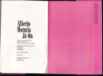 Alberto Moravia: Já + On
